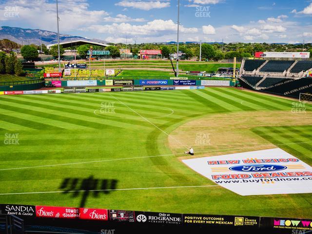 Seating view for Rio Grande Credit Union Field at Isotopes Park Section 203