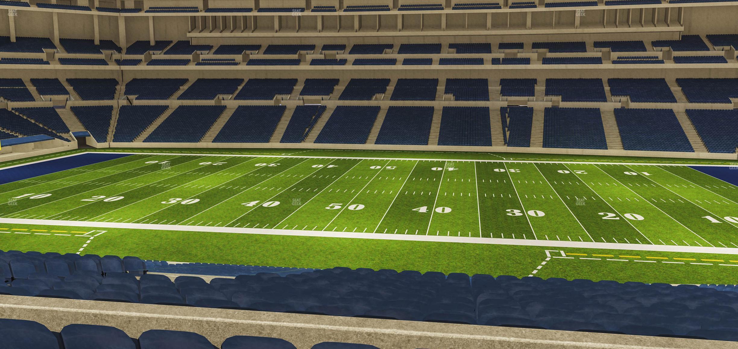 Seating view for Lucas Oil Stadium Section 212