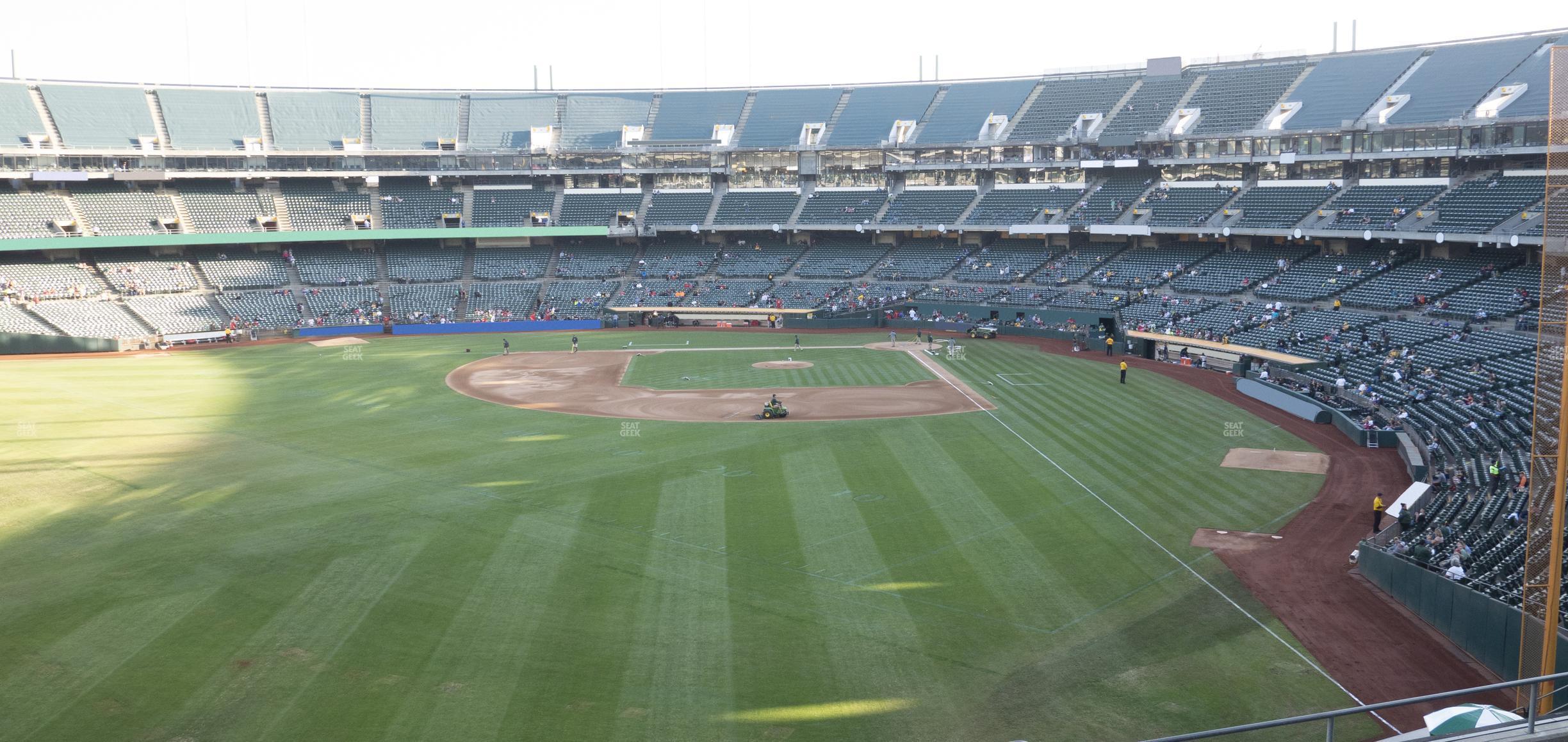 Seating view for Oakland Coliseum Section 234