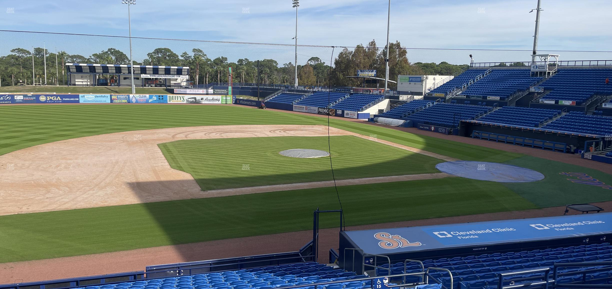 Seating view for Clover Park Section 115