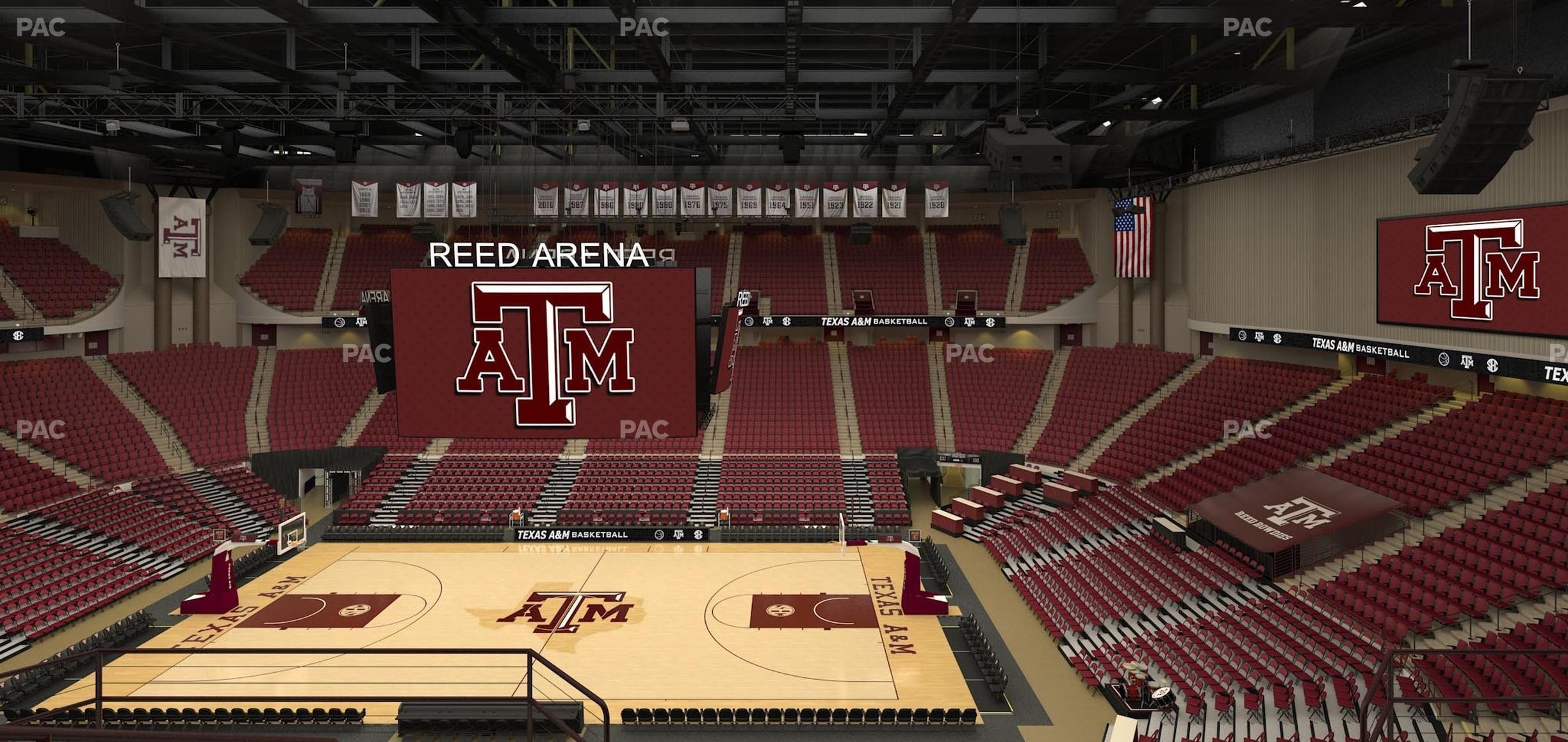 Seating view for Reed Arena Section 204