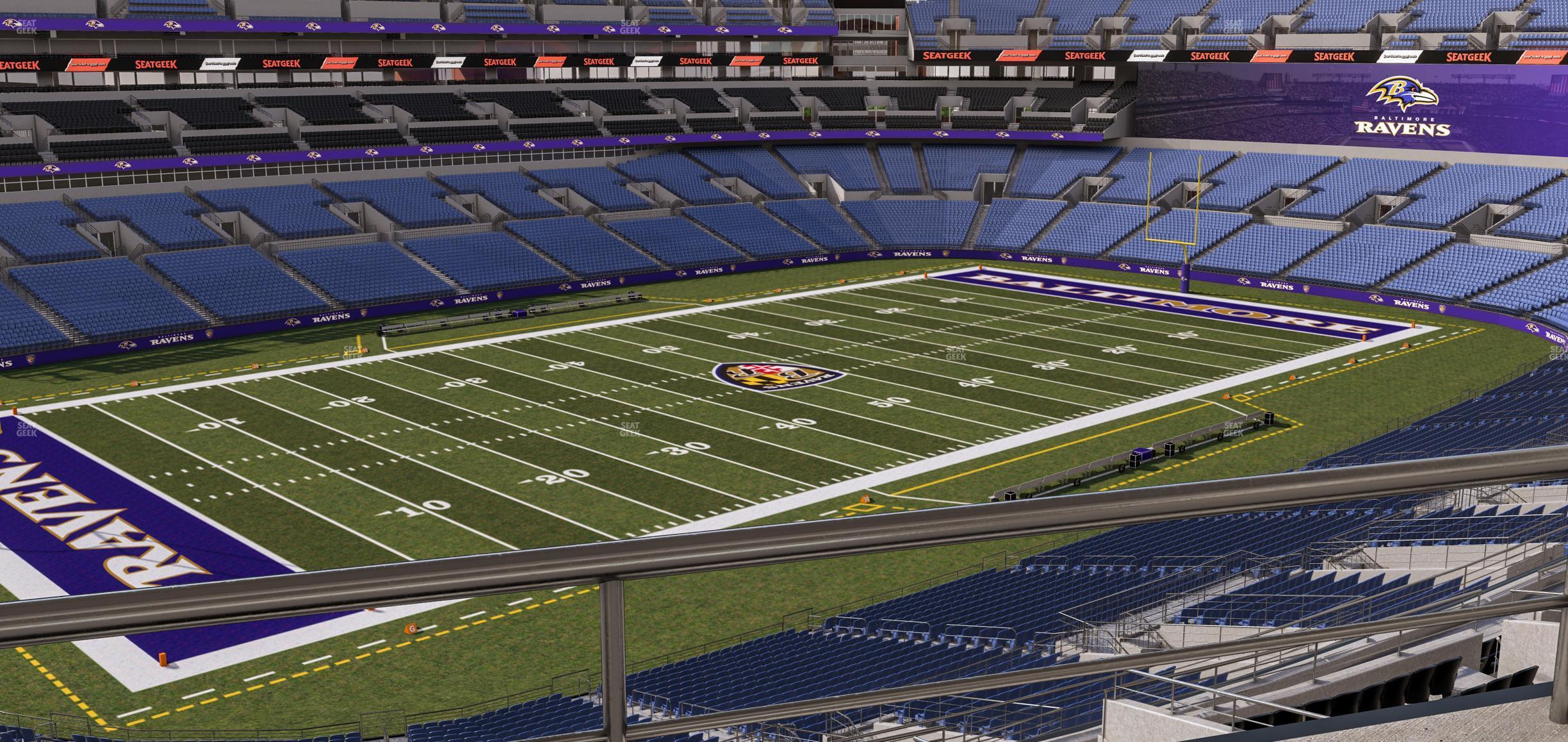 Seating view for M&T Bank Stadium Section Suite 424