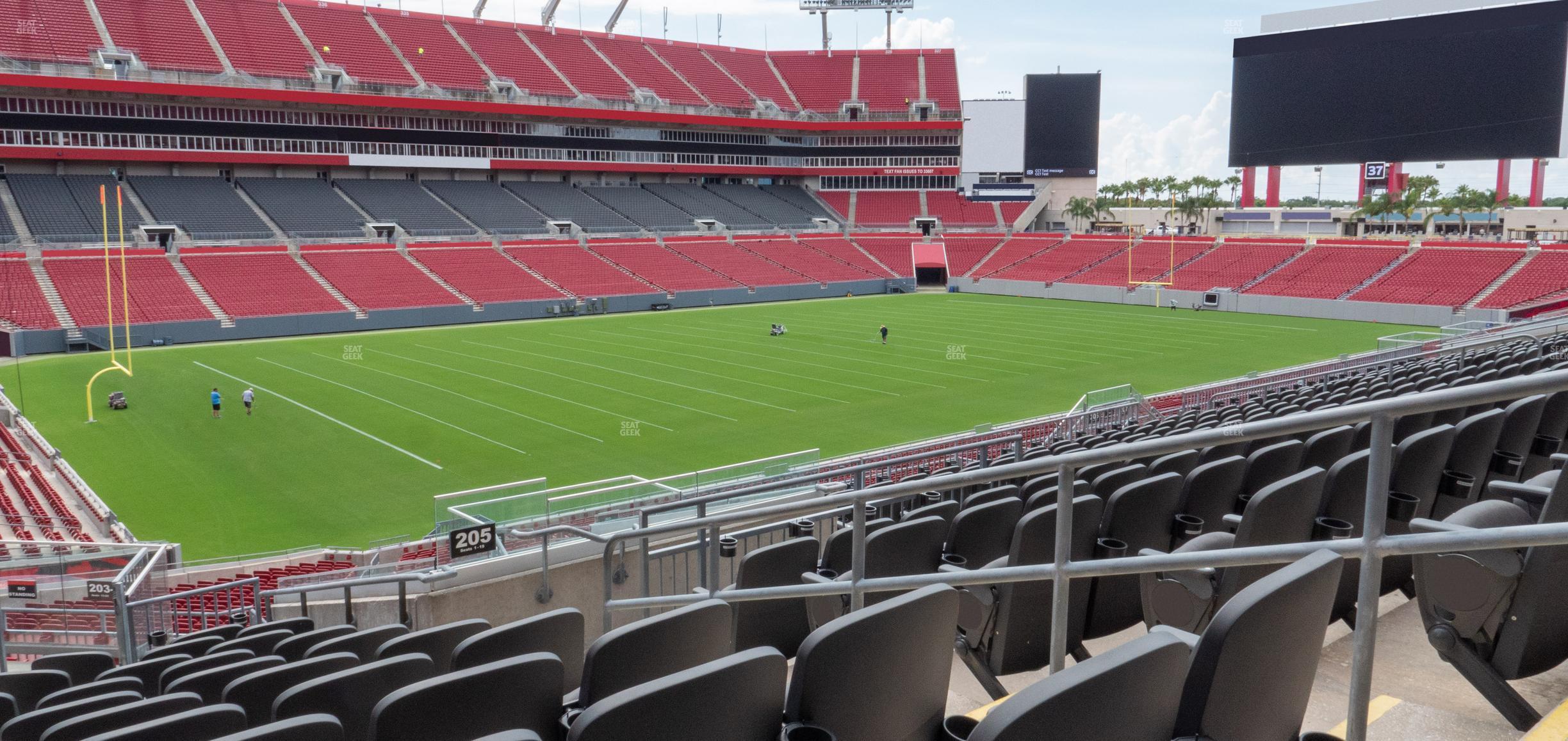 Seating view for Raymond James Stadium Section 205