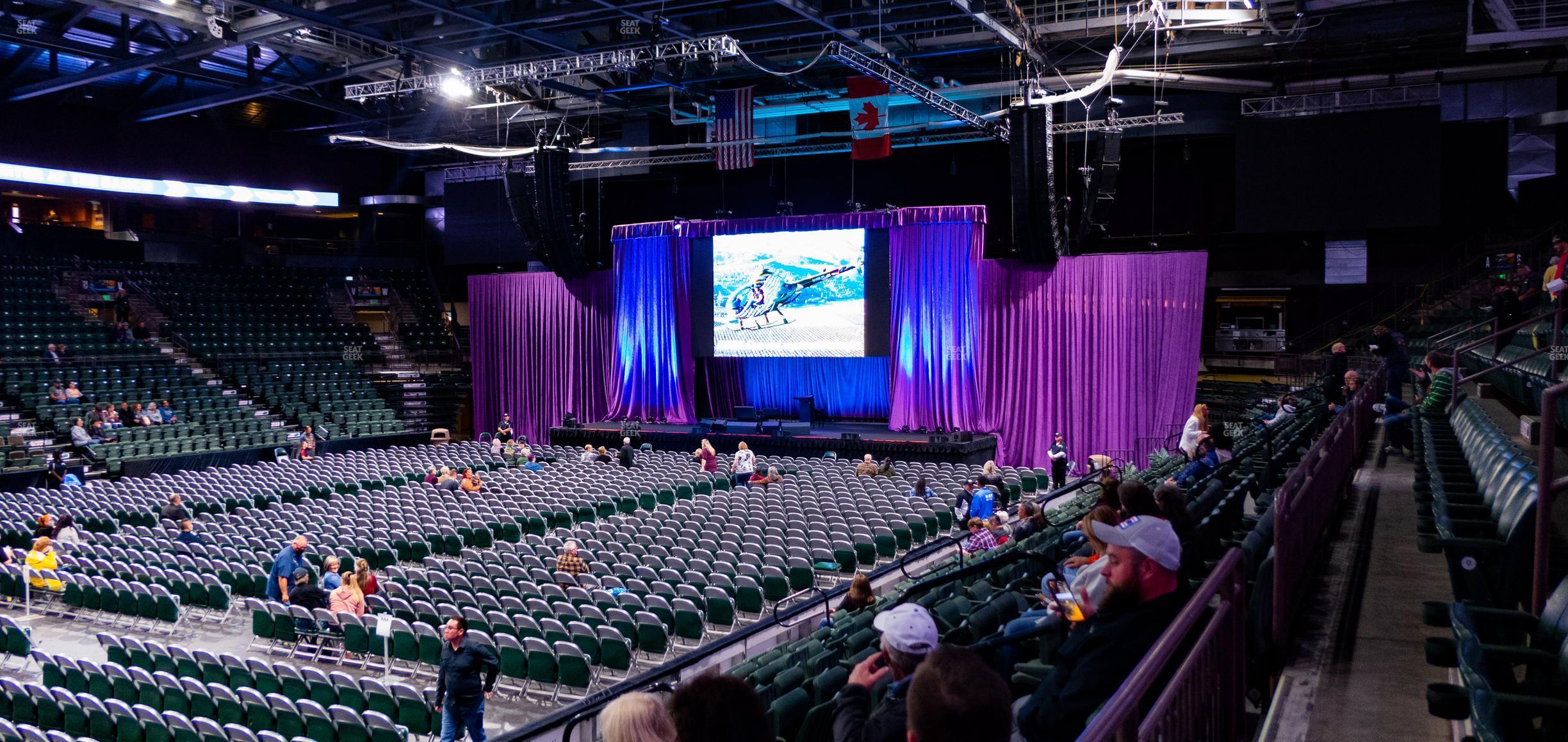 Seating view for Blue Arena at The Ranch Events Complex Section F