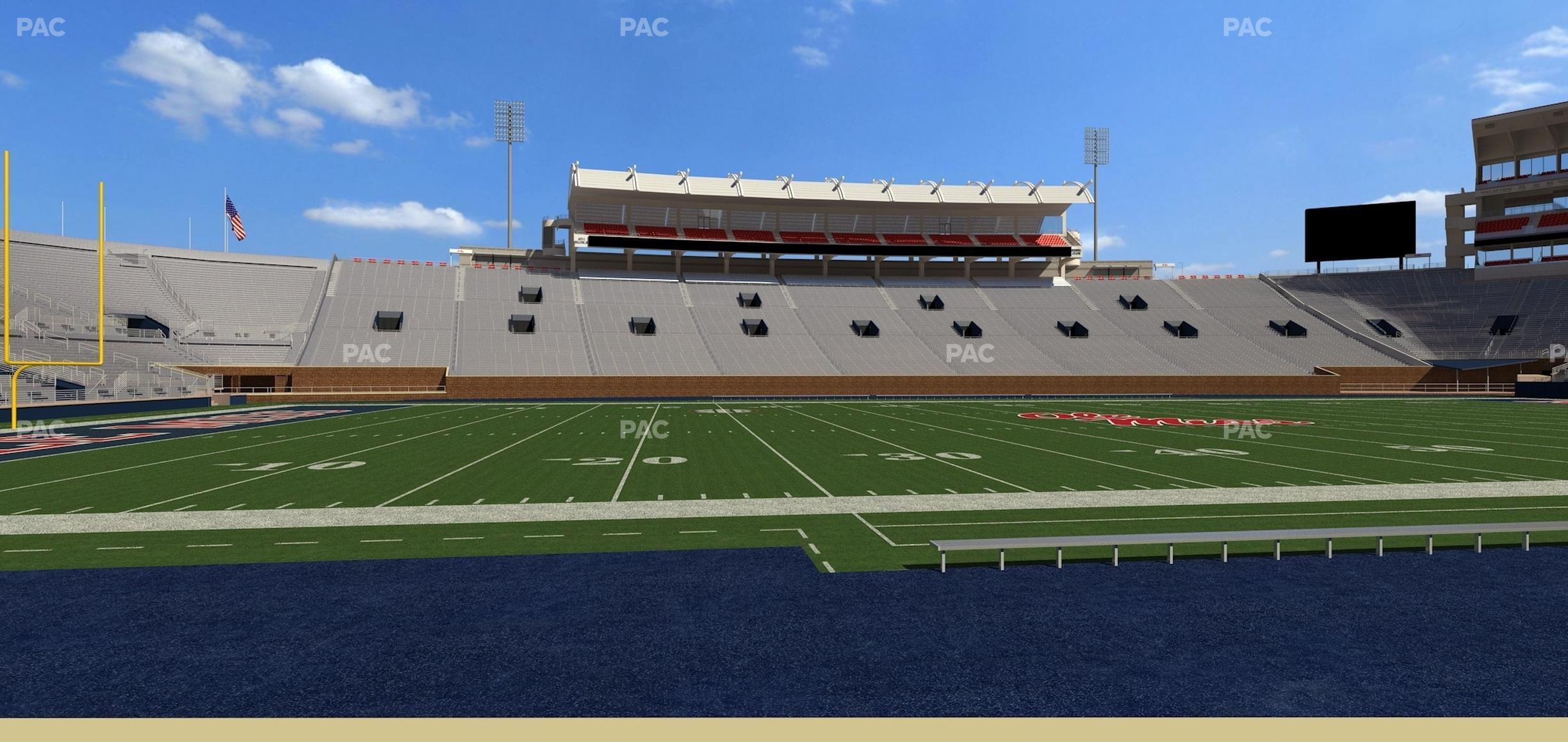 Seating view for Vaught Hemingway Stadium Section Chairback G