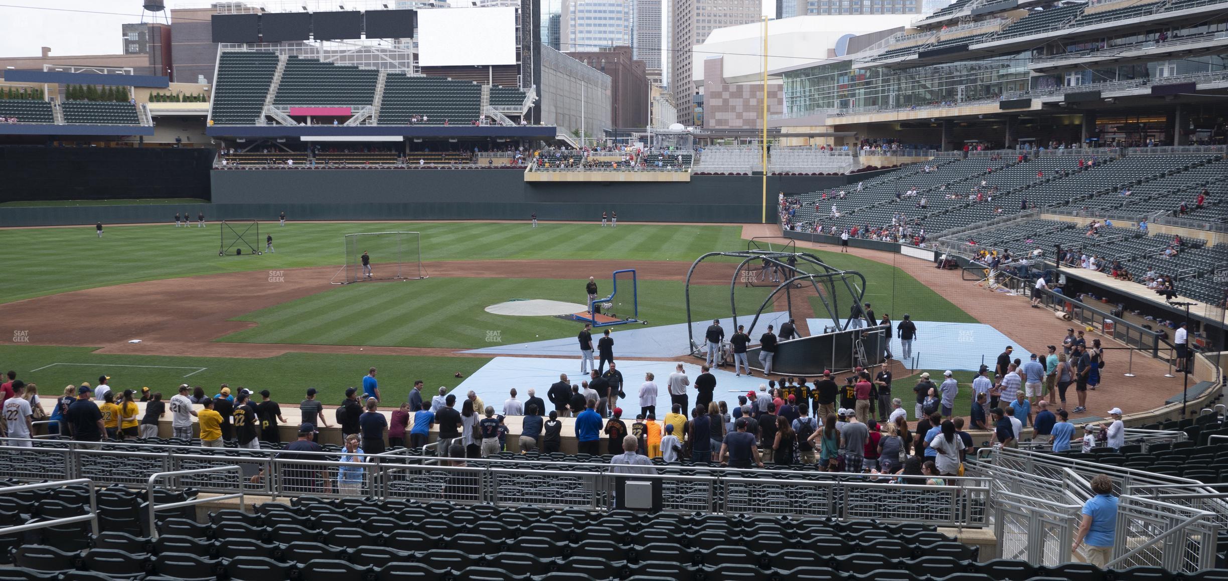 Seating view for Target Field Section 118