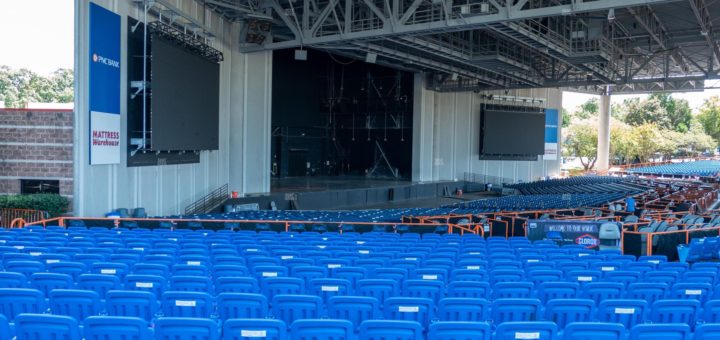 Seating view for PNC Music Pavilion Section Pavilion 9