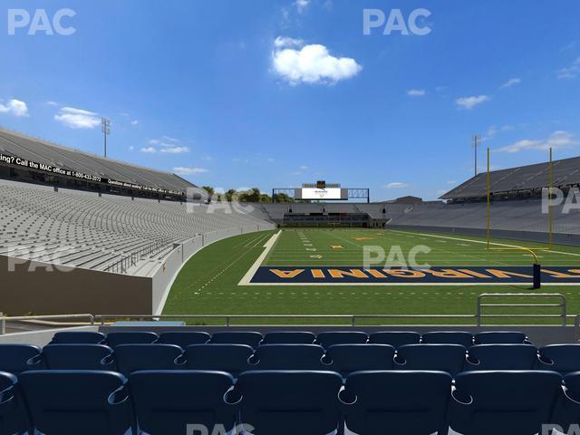 Seating view for Mountaineer Field at Milan Puskar Stadium Section Touchdown Terrace E