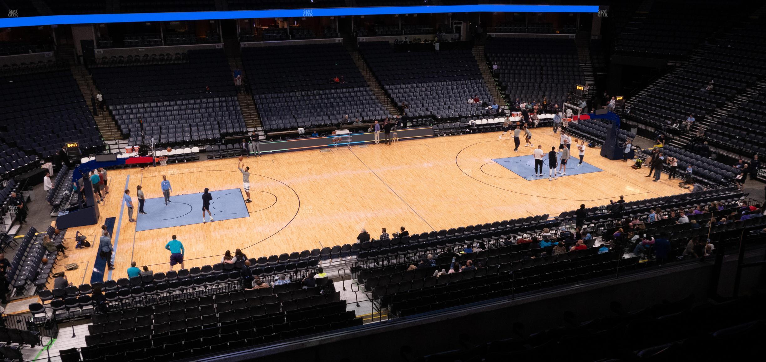 Seating view for FedExForum Section Pinnacle Club 10