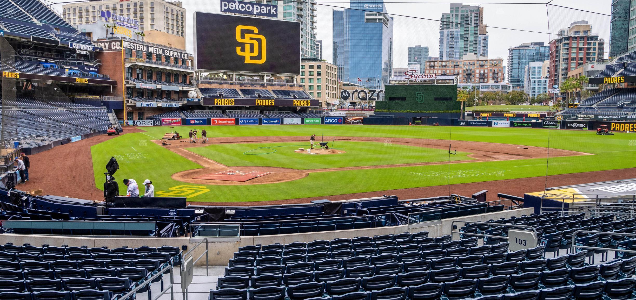 Seating view for Petco Park Section Box 4