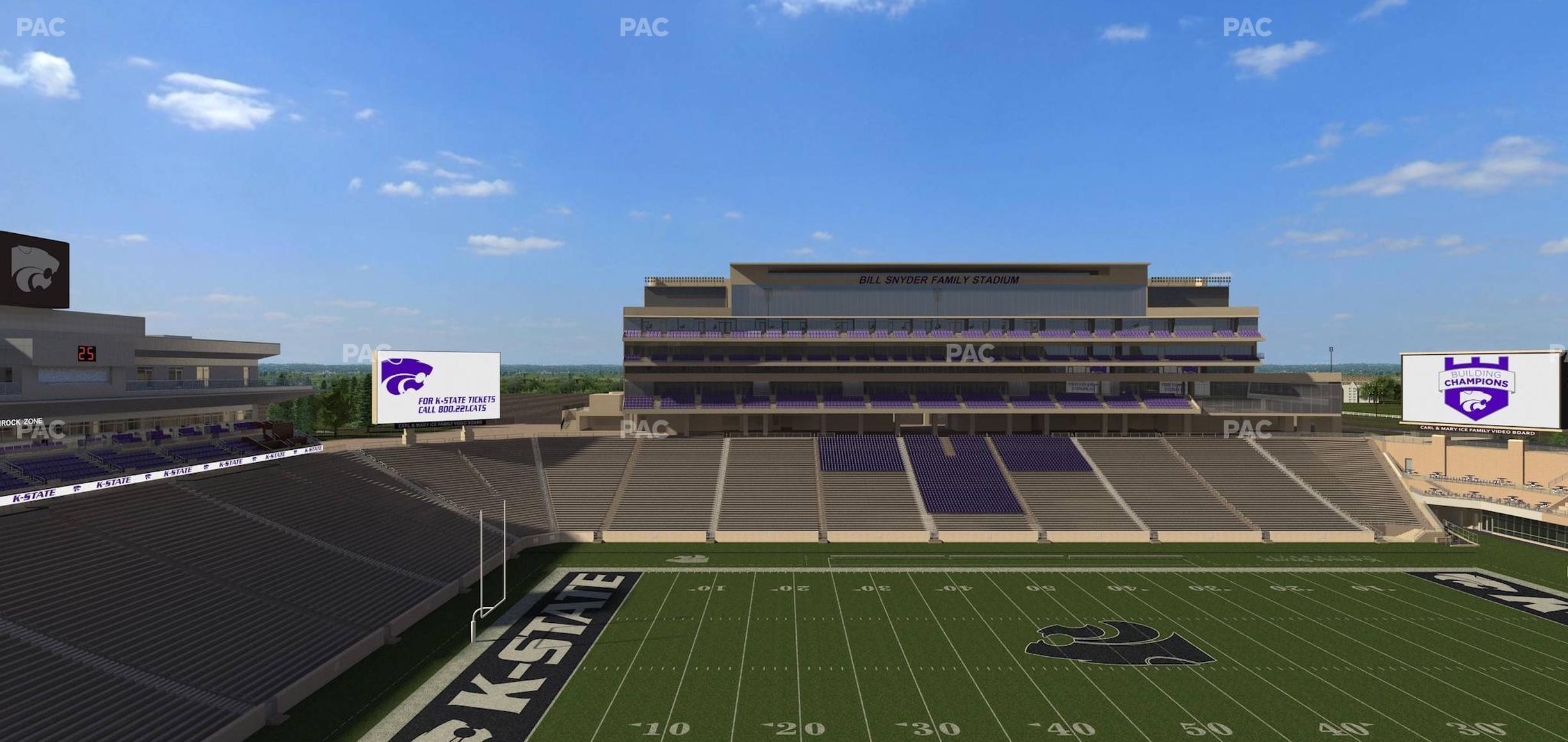 Seating view for Bill Snyder Family Stadium Section 423