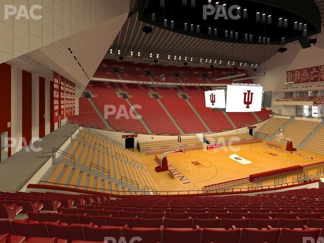 Seating view for Simon Skjodt Assembly Hall Section F