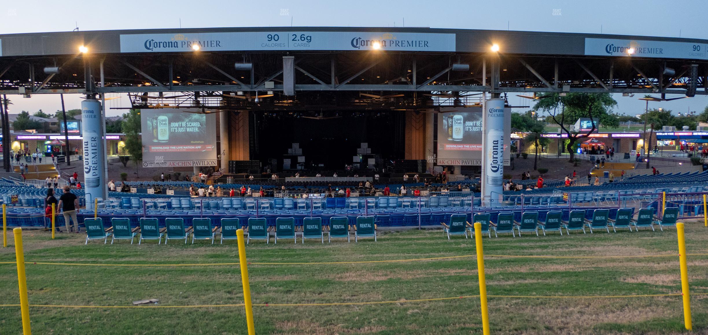 Seating view for Talking Stick Resort Amphitheatre Section Ga Lawn