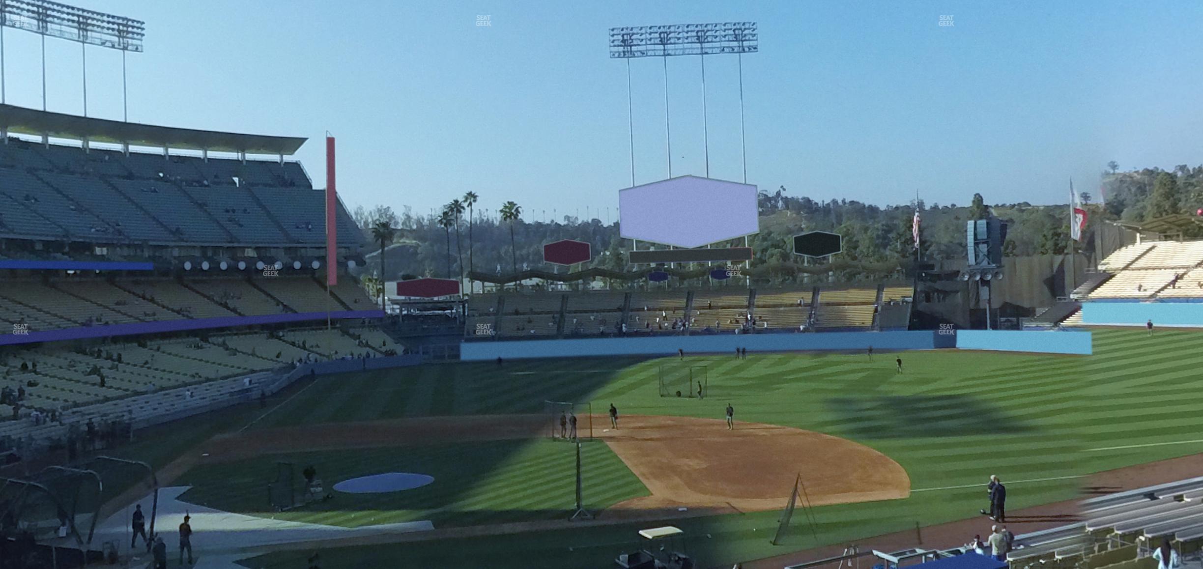 Seating view for Dodger Stadium Section 128 Lg