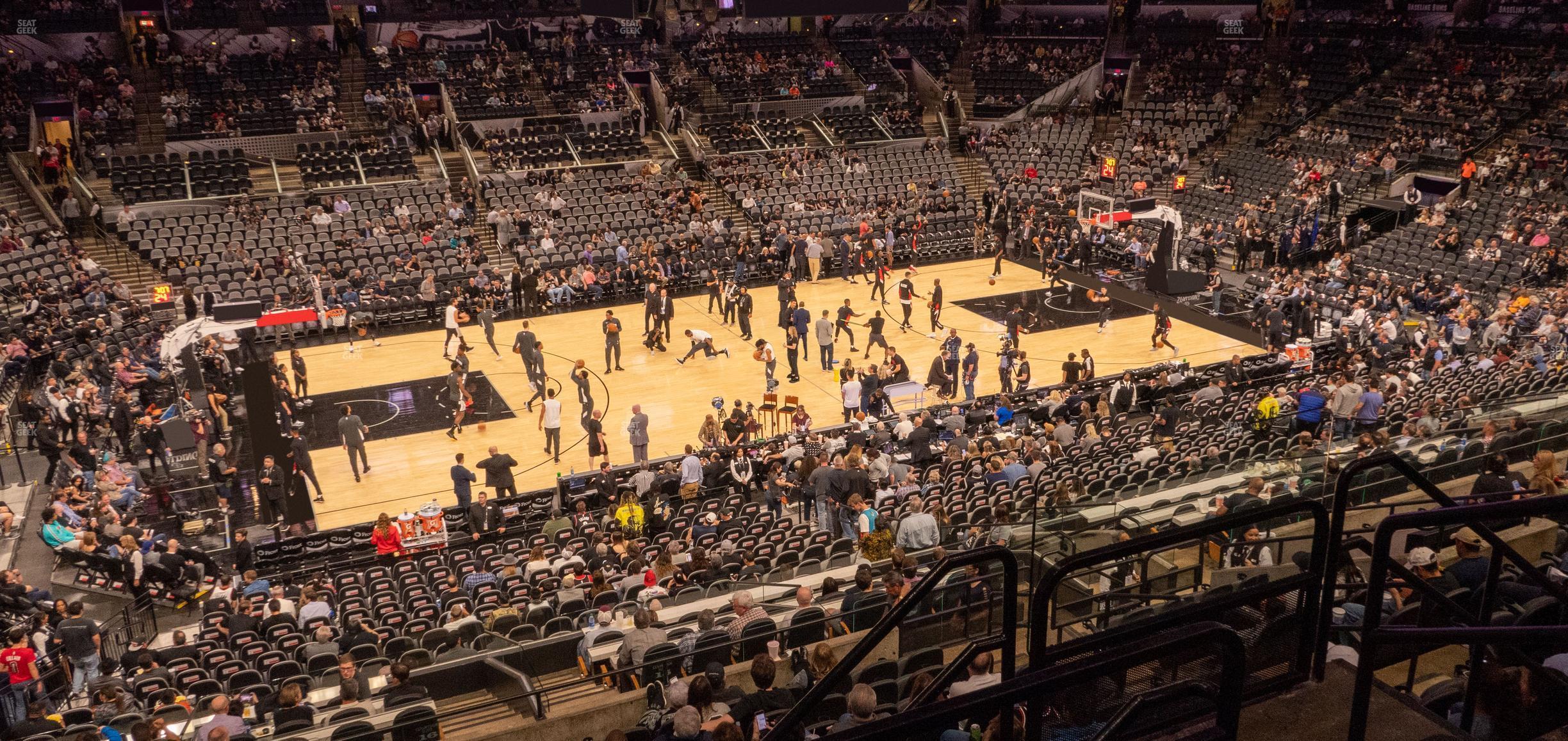 Seating view for Frost Bank Center Section 109