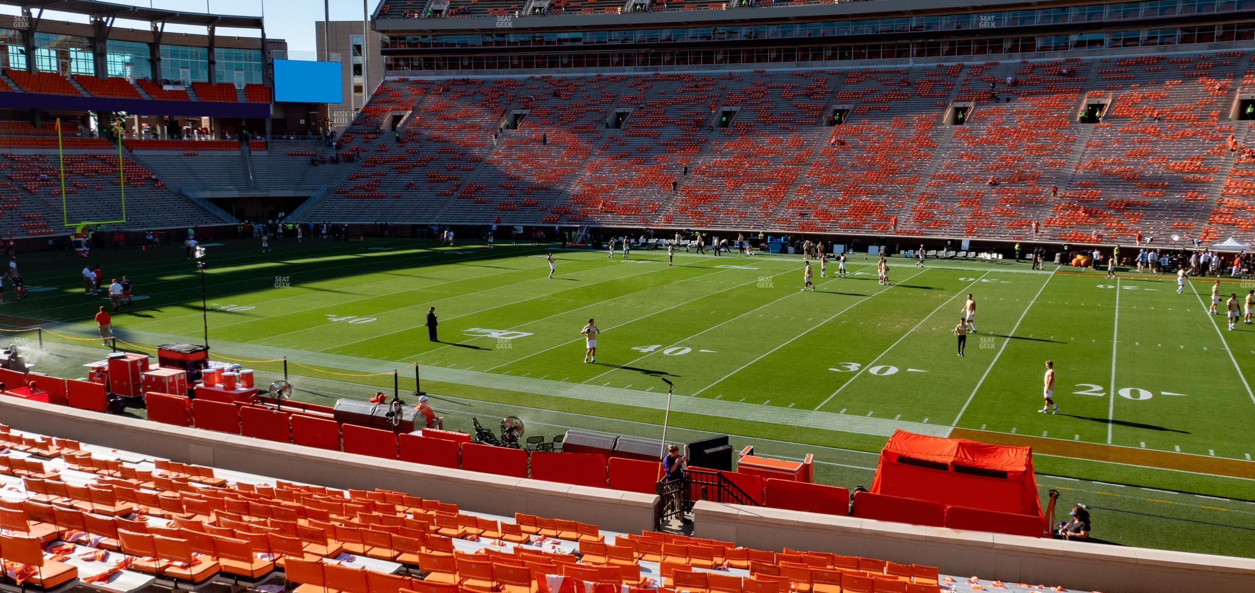 Seating view for Clemson Memorial Stadium Section C