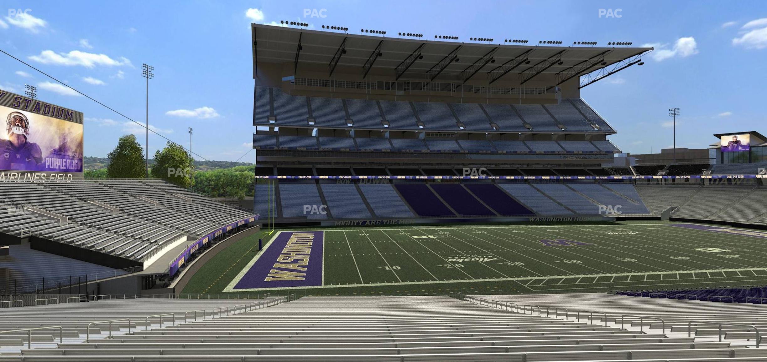 Seating view for Husky Stadium Section 132