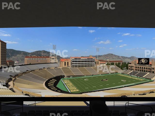 Seating view for Folsom Field Section 553