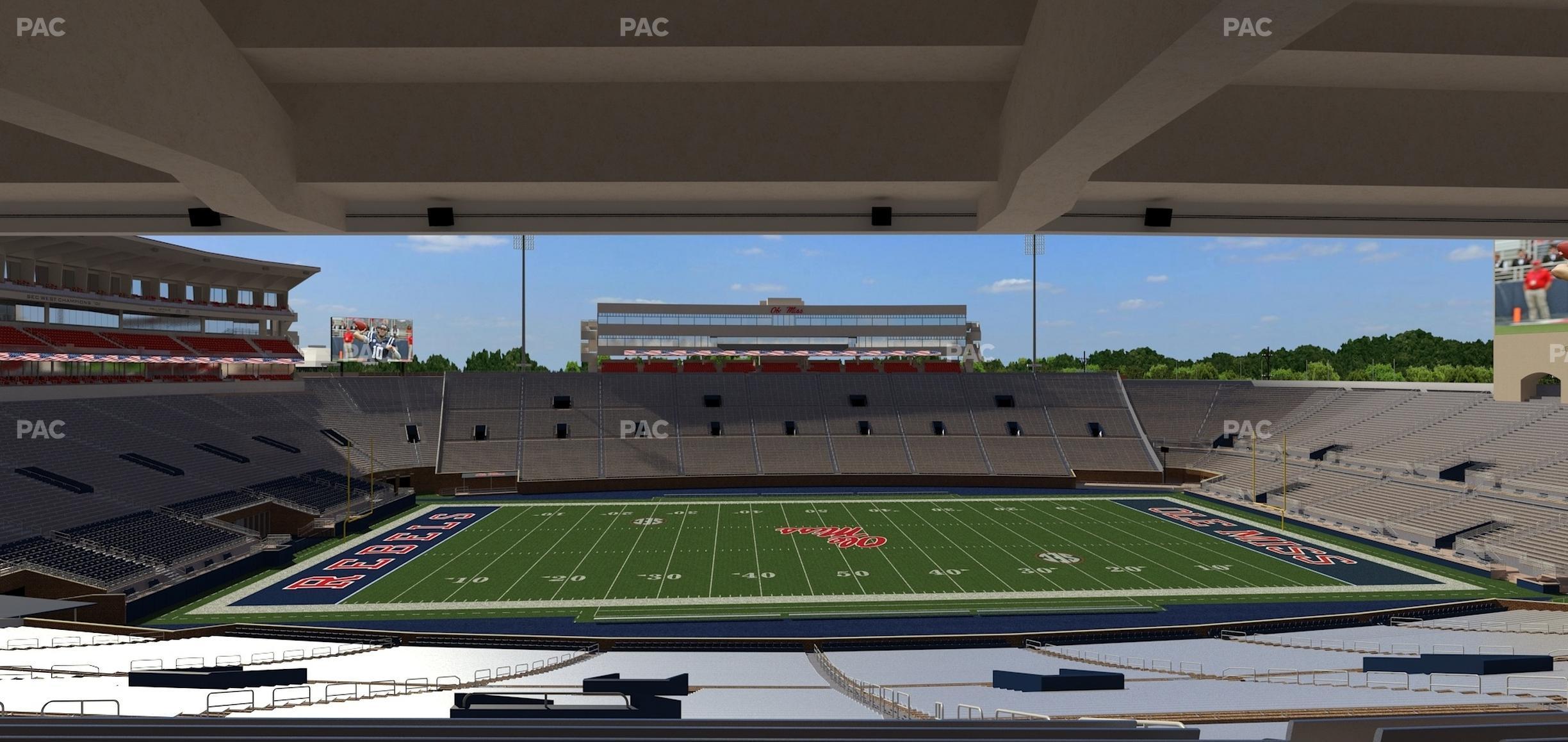 Seating view for Vaught Hemingway Stadium Section P