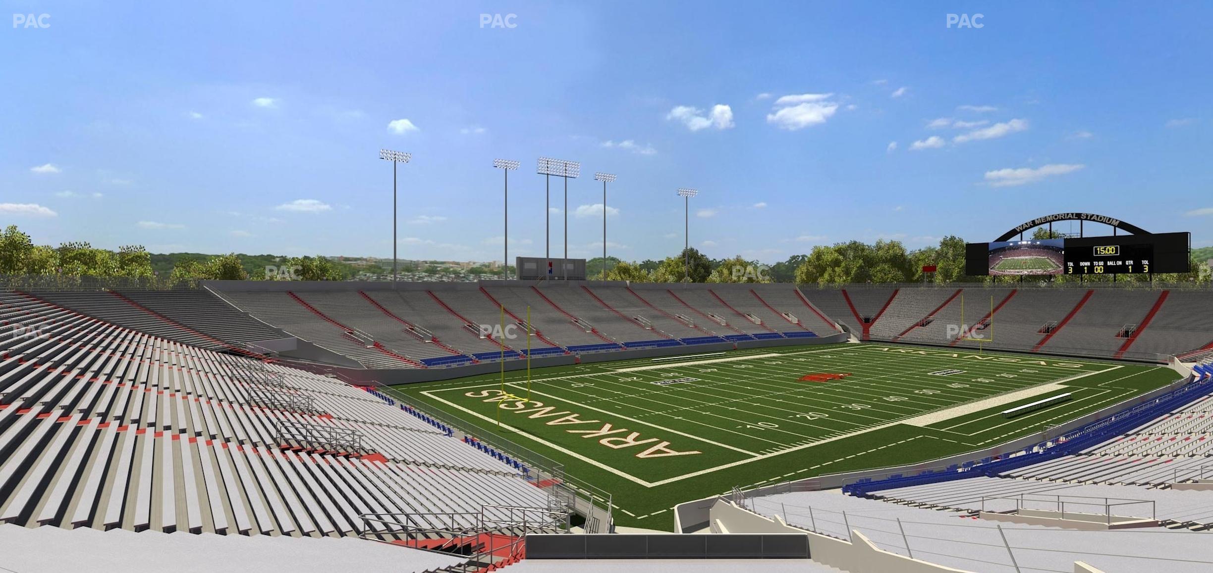 Seating view for War Memorial Stadium (Little Rock) Section 32