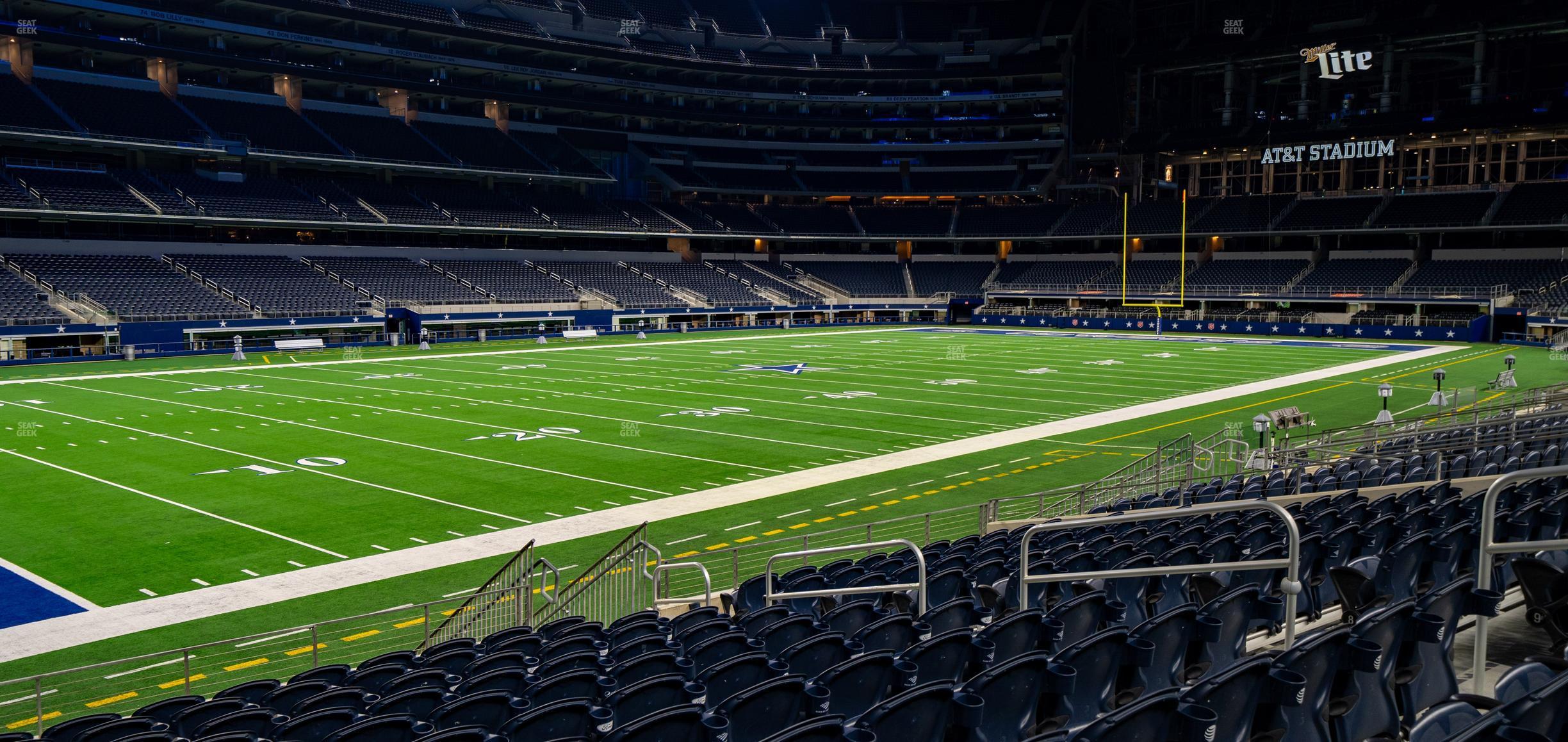 Seating view for AT&T Stadium Section 143