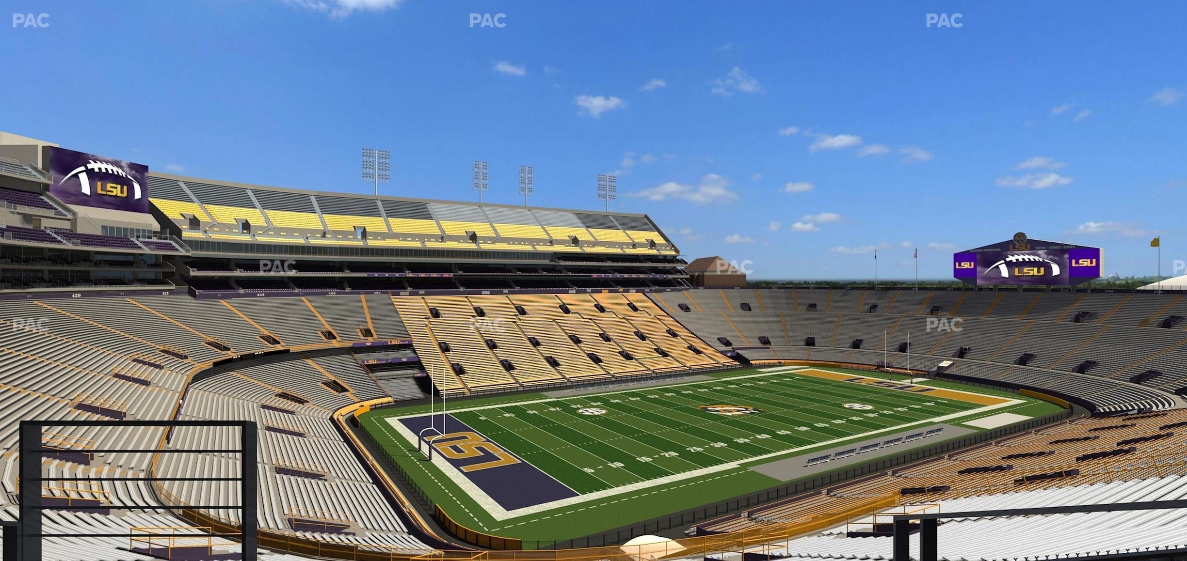 Seating view for Tiger Stadium Section Suite 133