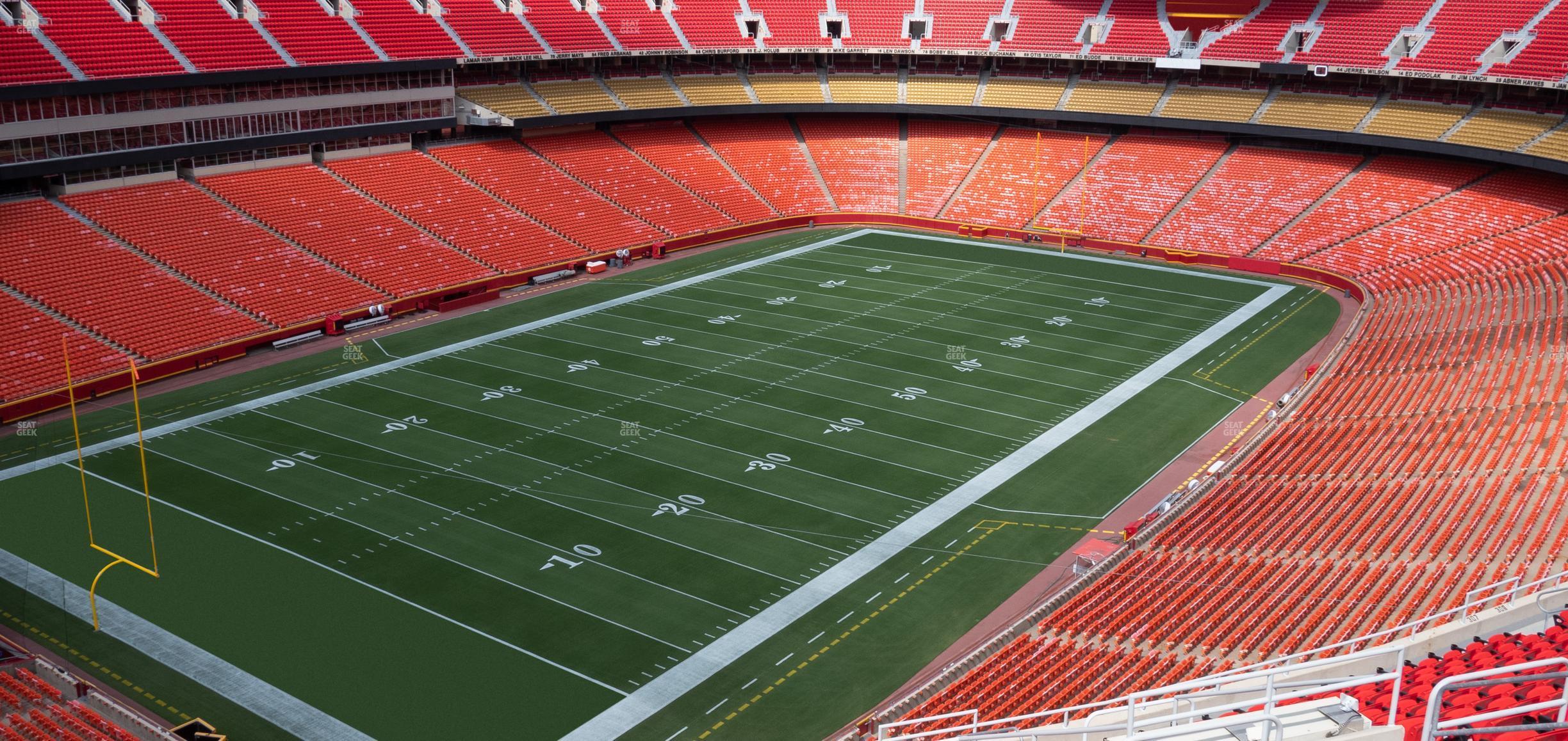 Seating view for GEHA Field at Arrowhead Stadium Section 308