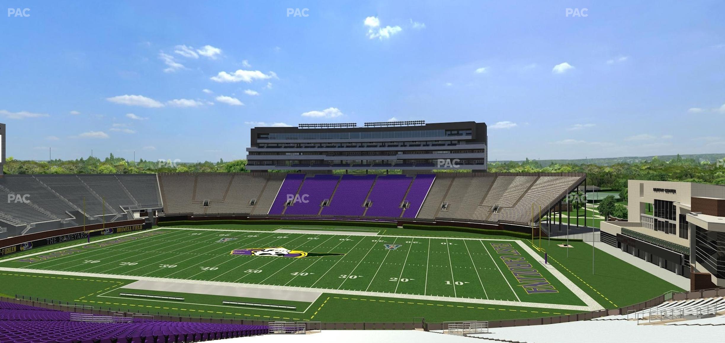 Seating view for Dowdy-Ficklen Stadium Section 15