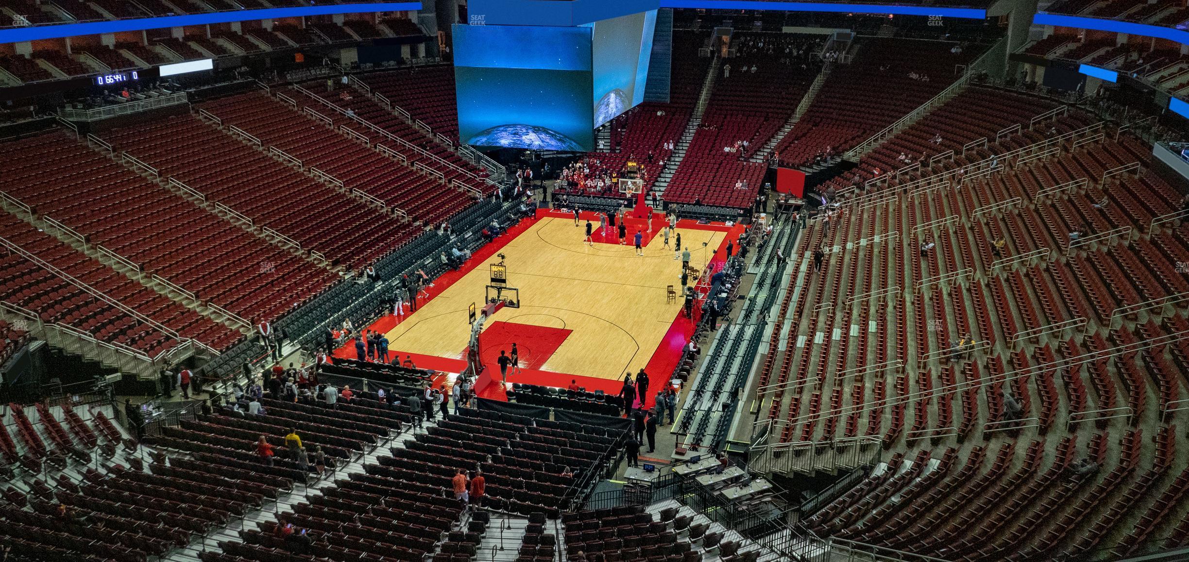 Seating view for Toyota Center Section 433