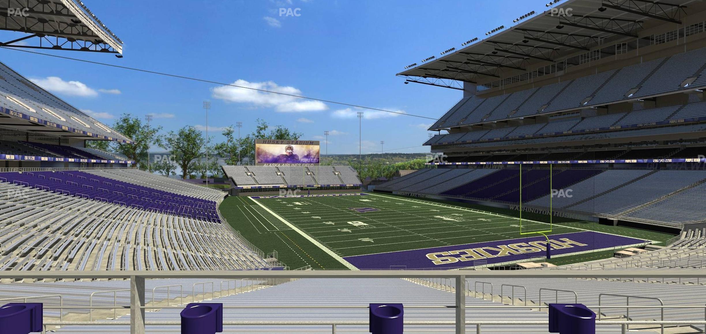 Seating view for Husky Stadium Section 121