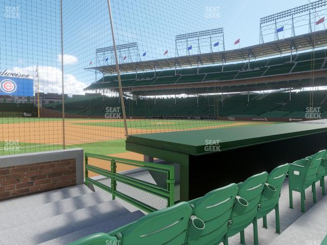 Seating view for Wrigley Field Section Club Box Infield 9