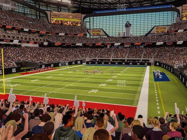 Seating view for Allegiant Stadium Section 121