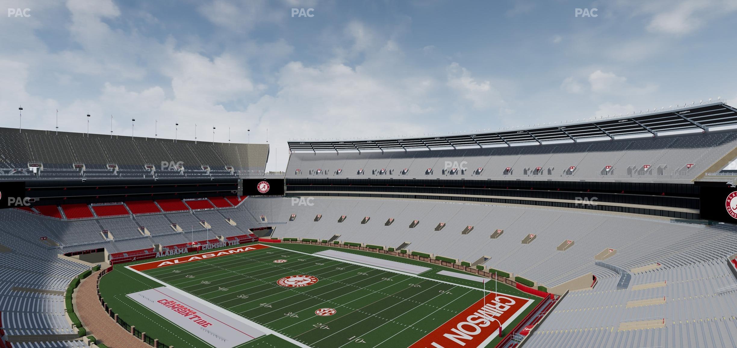 Seating view for Bryant-Denny Stadium Section U 3 B