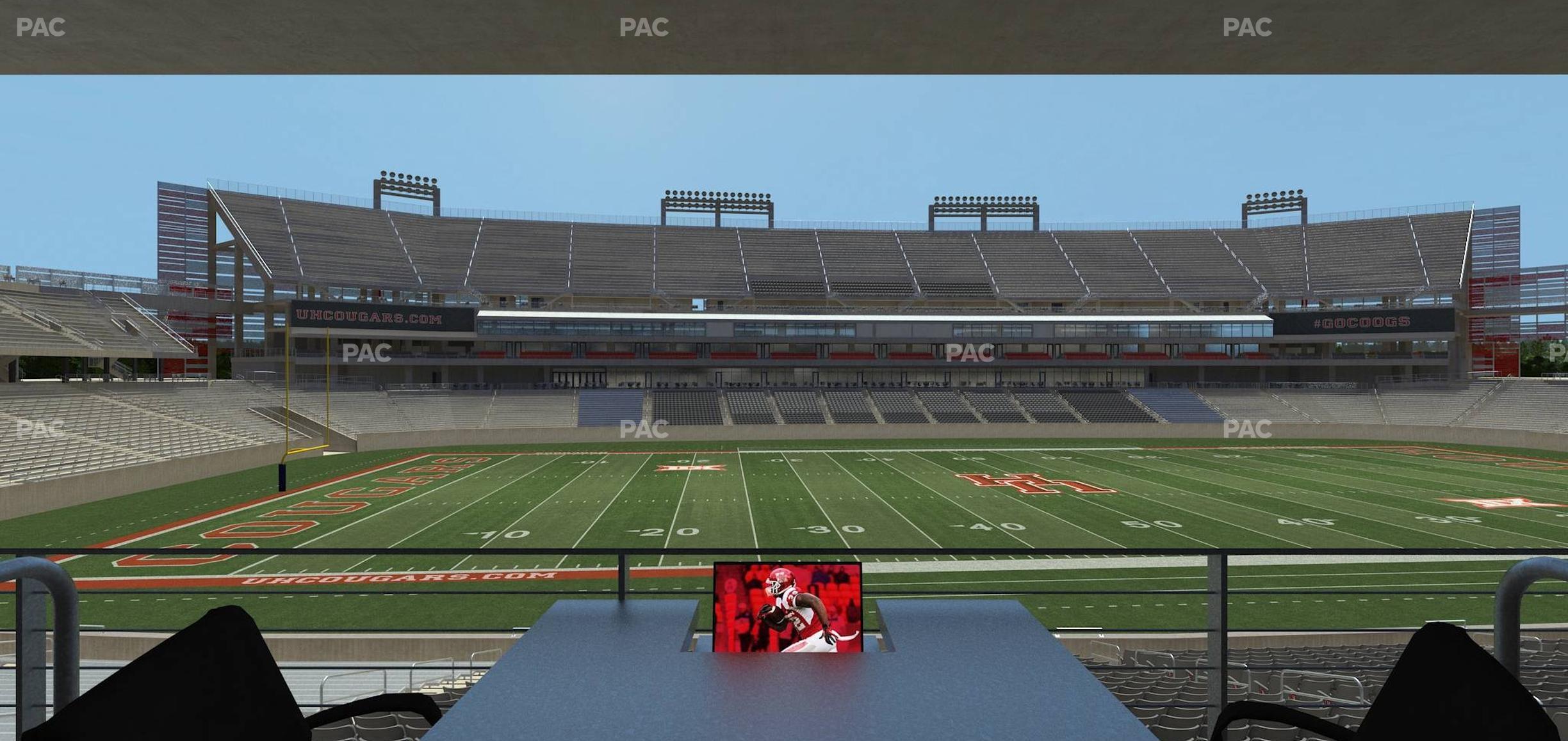 Seating view for TDECU Stadium Section Loge Box 40