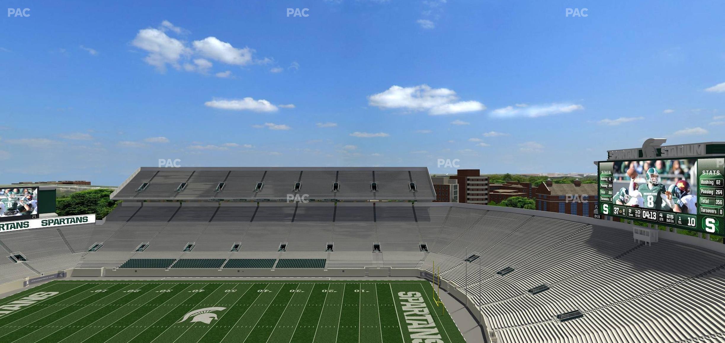 Seating view for Spartan Stadium (Michigan) Section 121