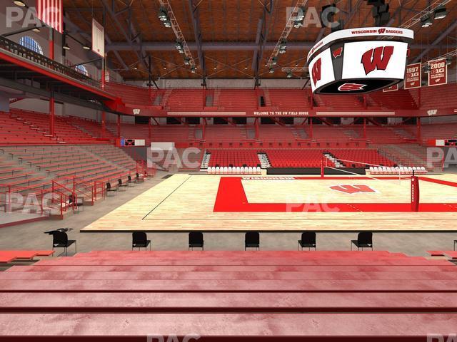 Seating view for Wisconsin Field House Section S