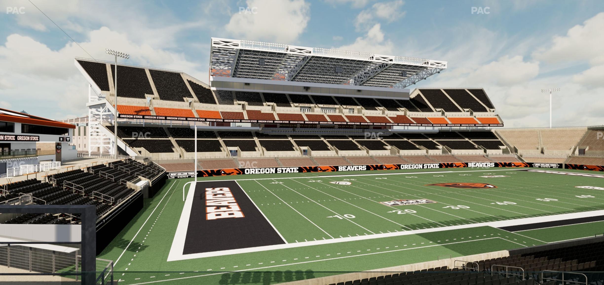 Seating view for Reser Stadium Section West Loge 31