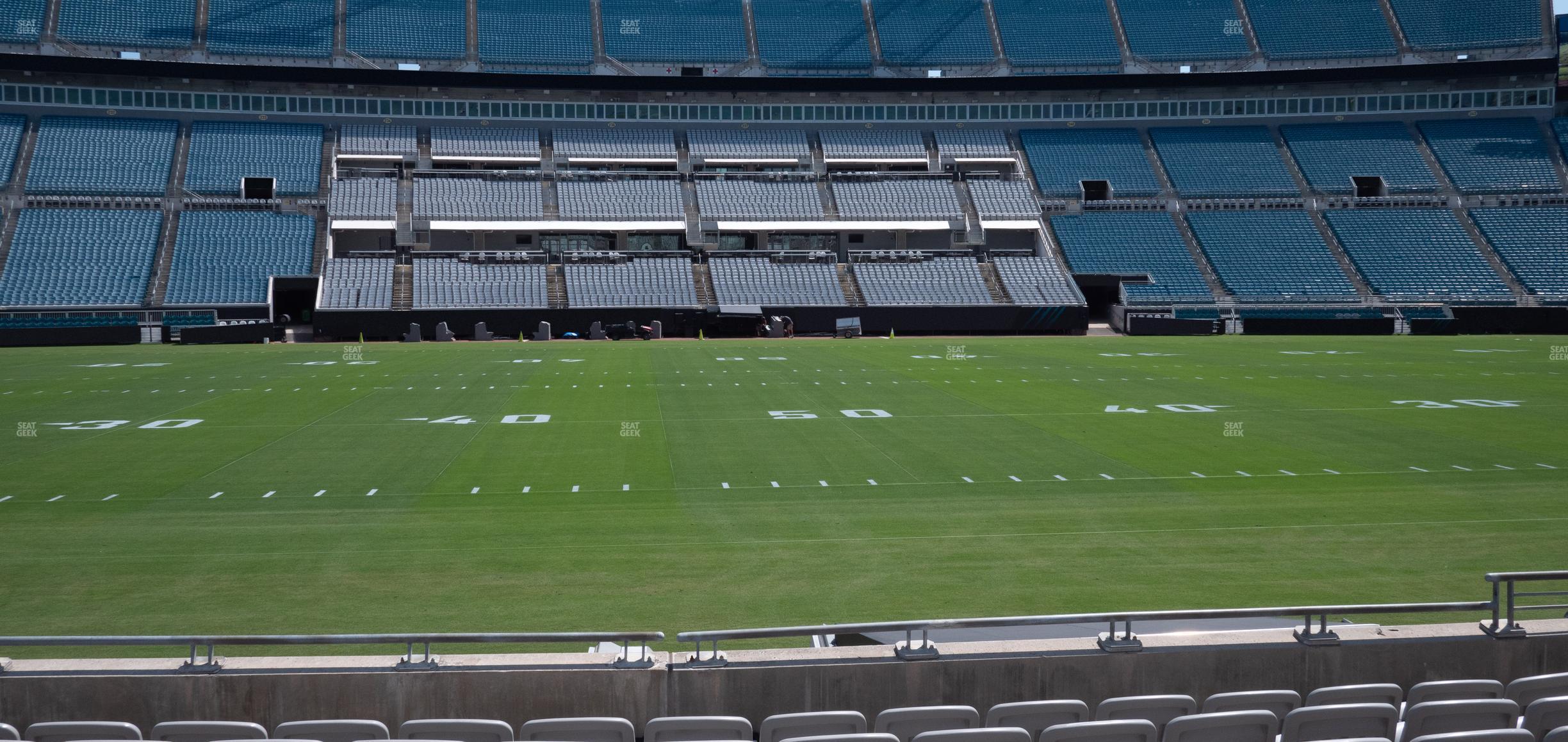 Seating view for EverBank Stadium Section Gallagher Club 10