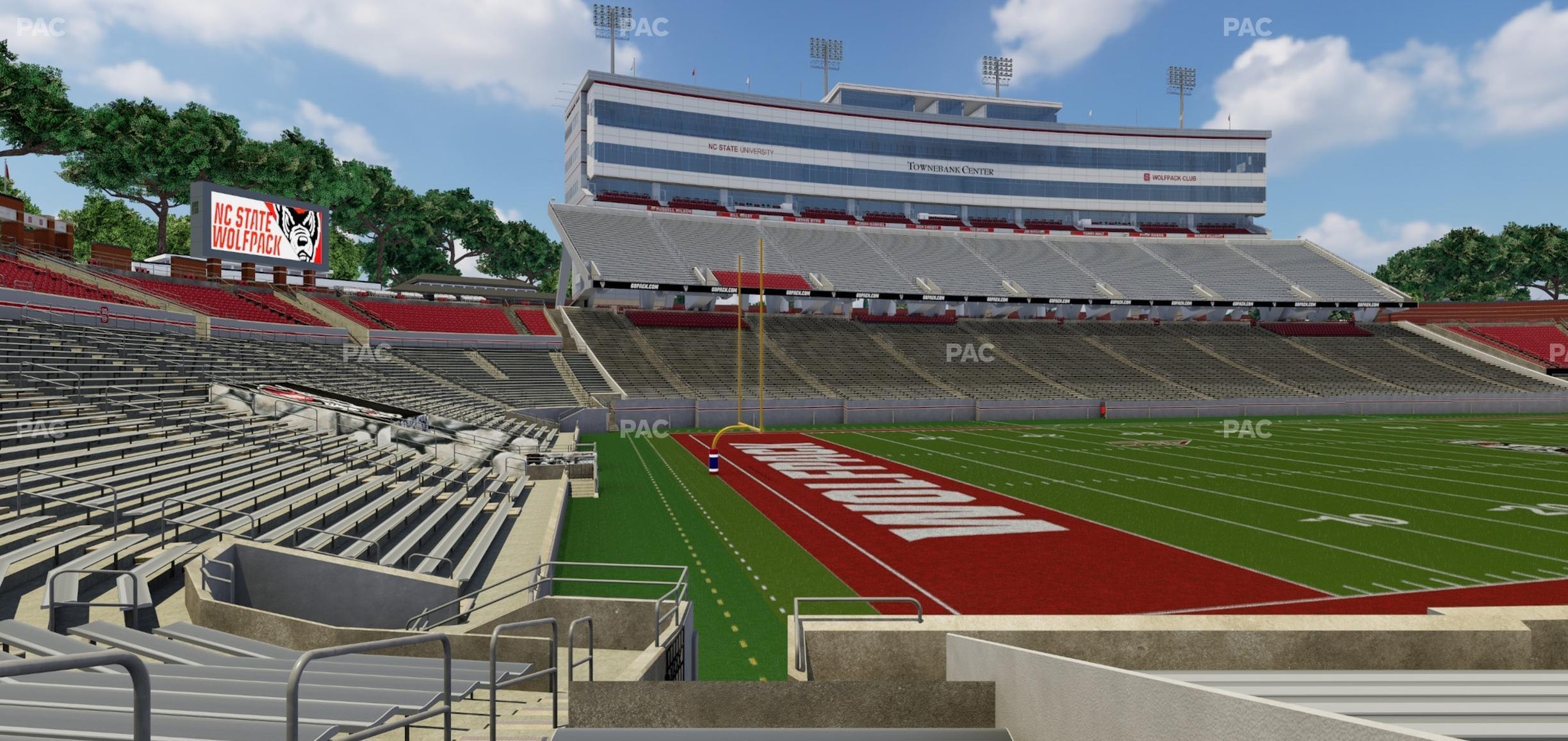 Seating view for Carter-Finley Stadium Section 110