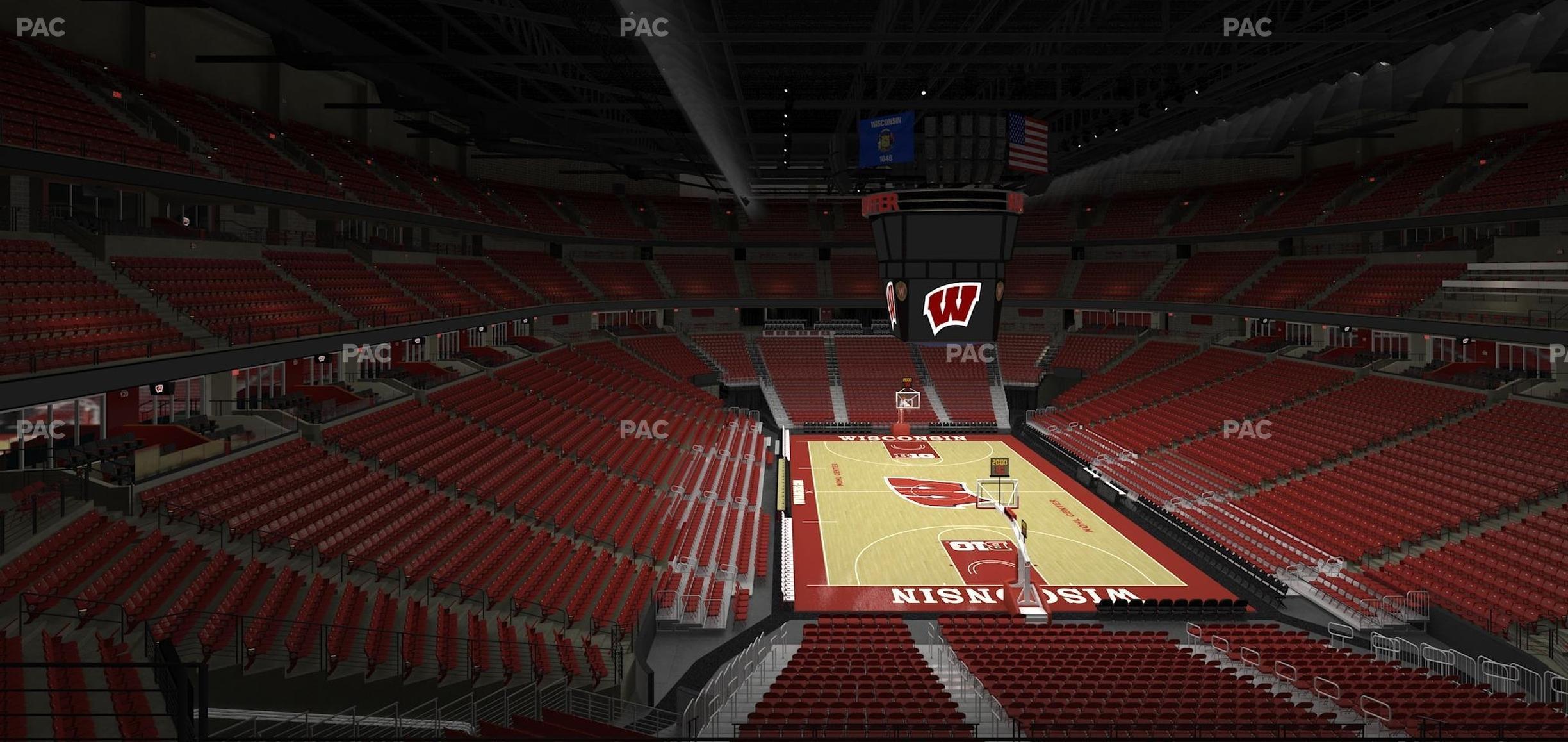 Seating view for Kohl Center Section 216