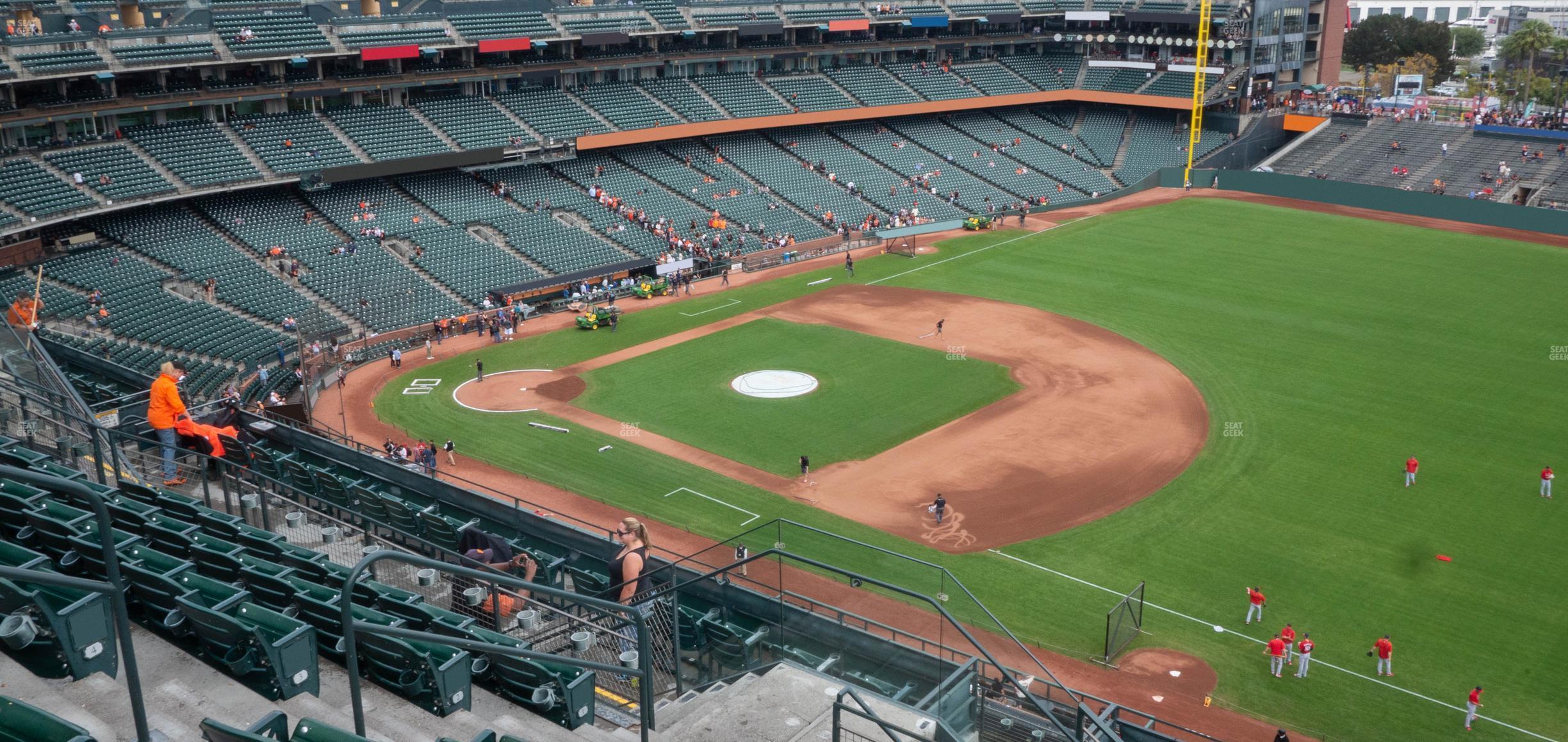 Seating view for Oracle Park Section View Reserved 302