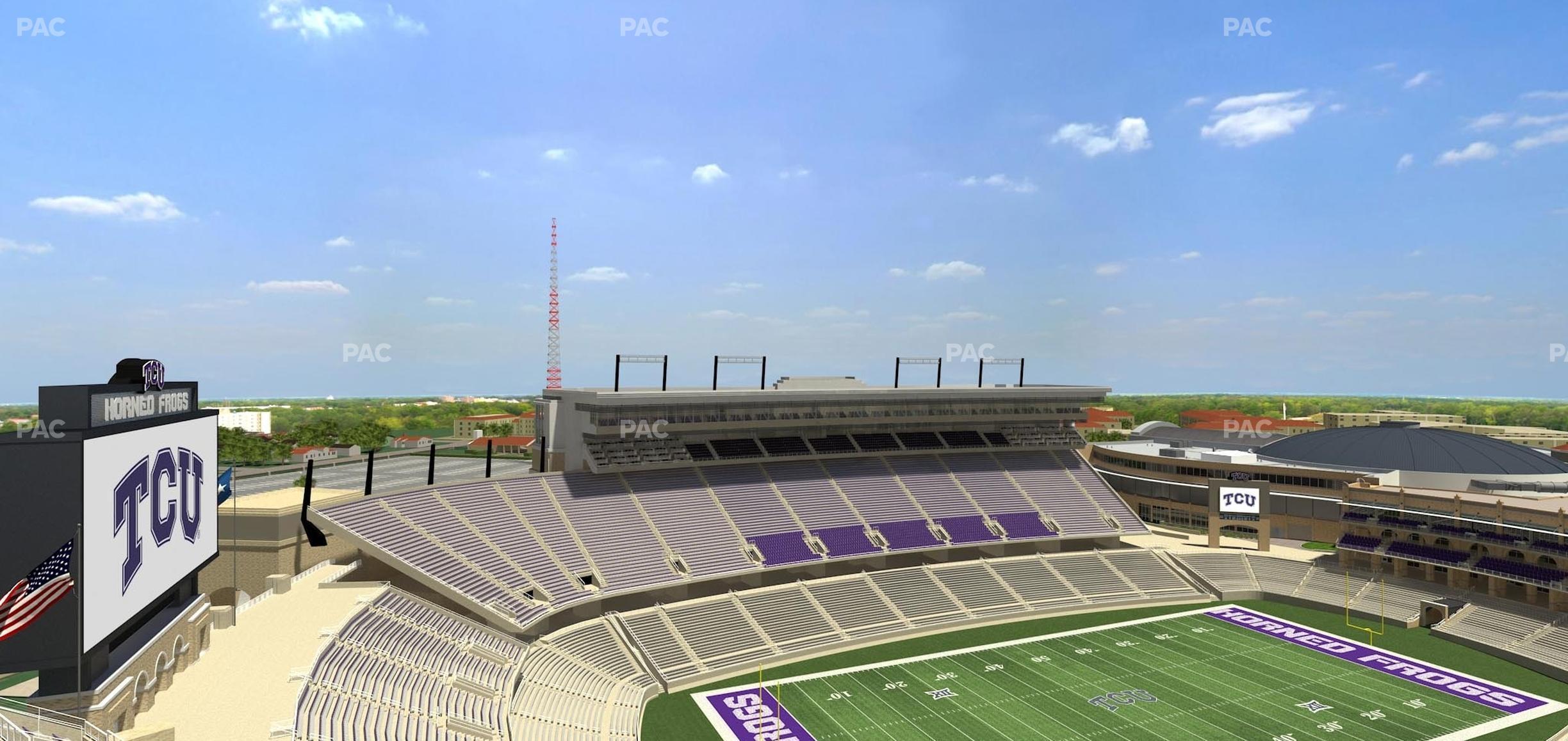 Seating view for Amon G Carter Stadium Section 413