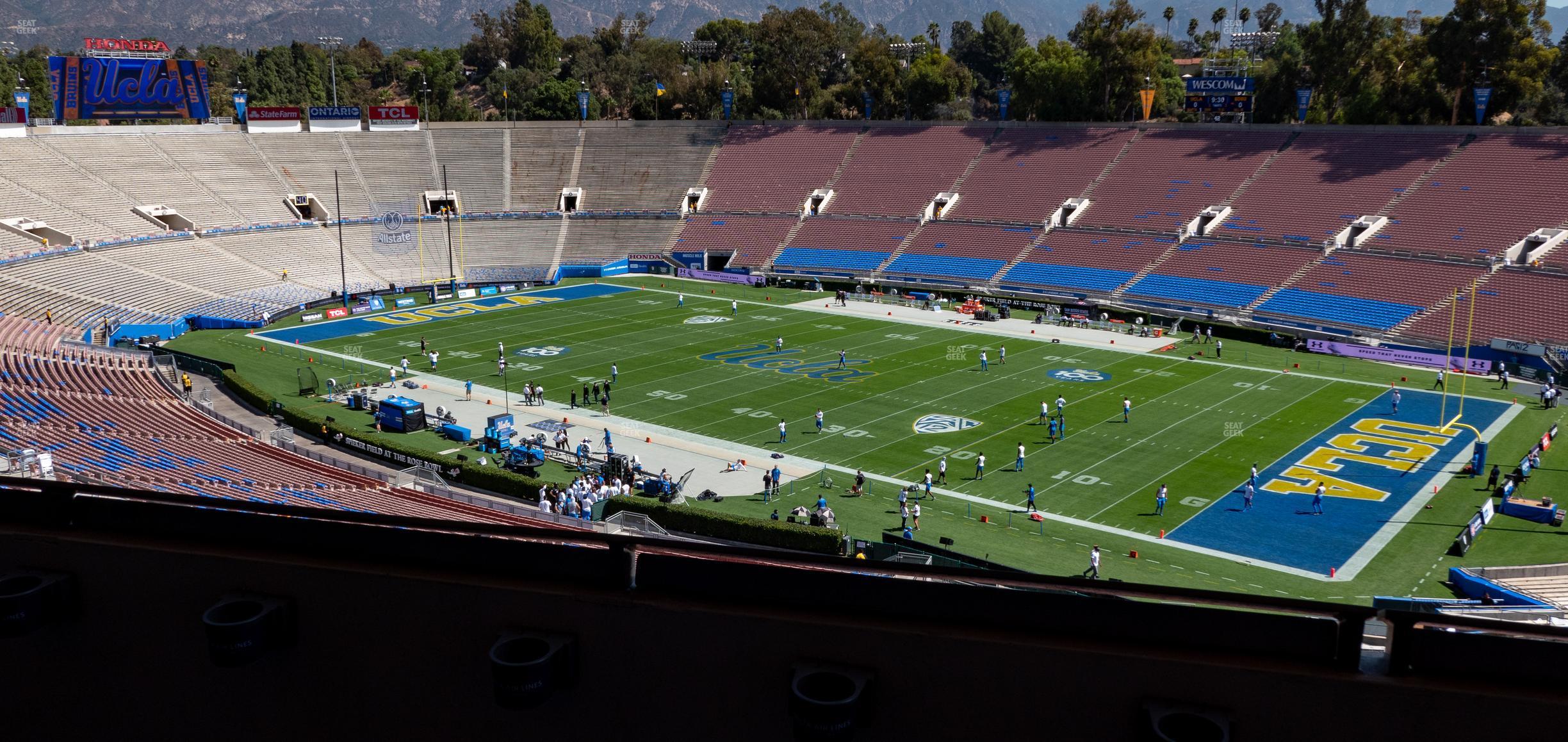 Seating view for Rose Bowl Stadium Section Club 102