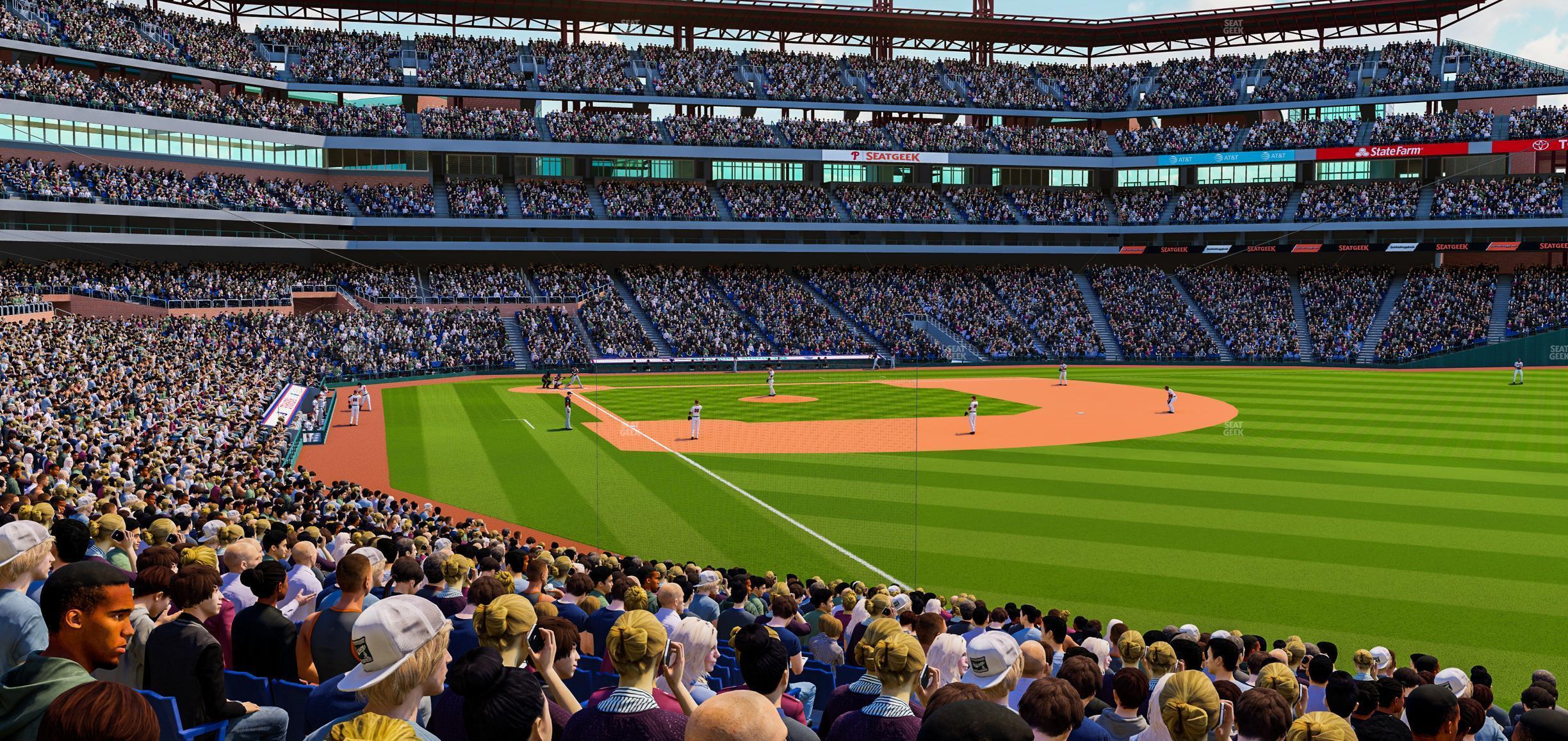 Seating view for Citizens Bank Park Section 108