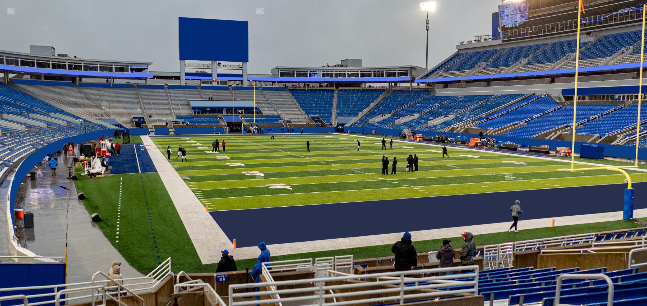 Seating view for Kroger Field Section 13