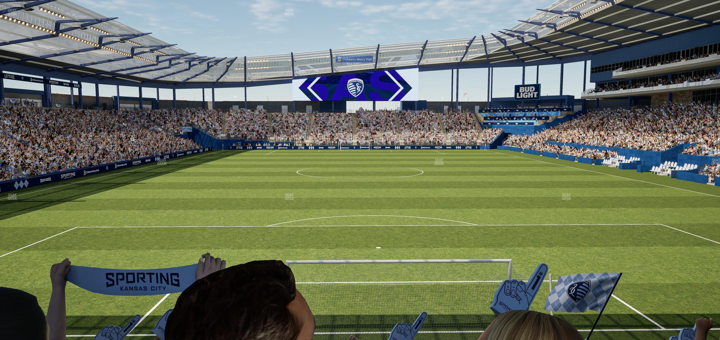 Seating view for Children's Mercy Park Section Ga Supporter Stand