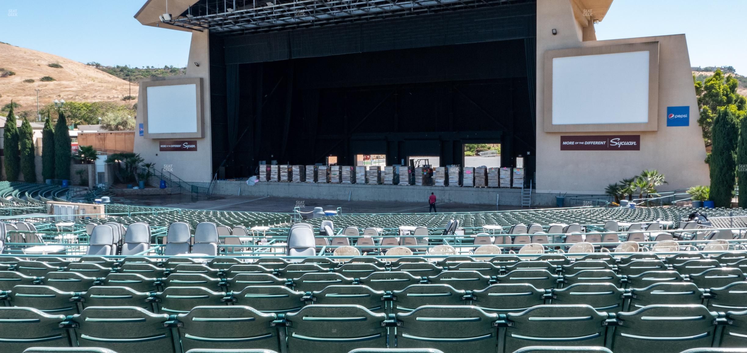 Seating view for North Island Credit Union Amphitheatre Section Middle 202