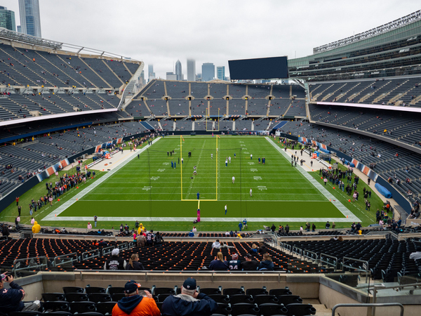 Mayor Lori Lightfoot announces the We Are Not Playing campaign during a  press conference at Soldier Field, Monday morning, April 6, 2020. (Ashlee  Rezin Garcia/Chicago Sun-Times via AP Stock Photo - Alamy