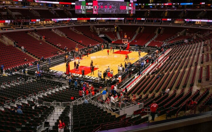 United Center Seating Chart Map Seatgeek