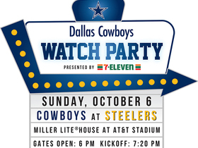 Watch Party: Dallas Cowboys at Pittsburgh Steelers